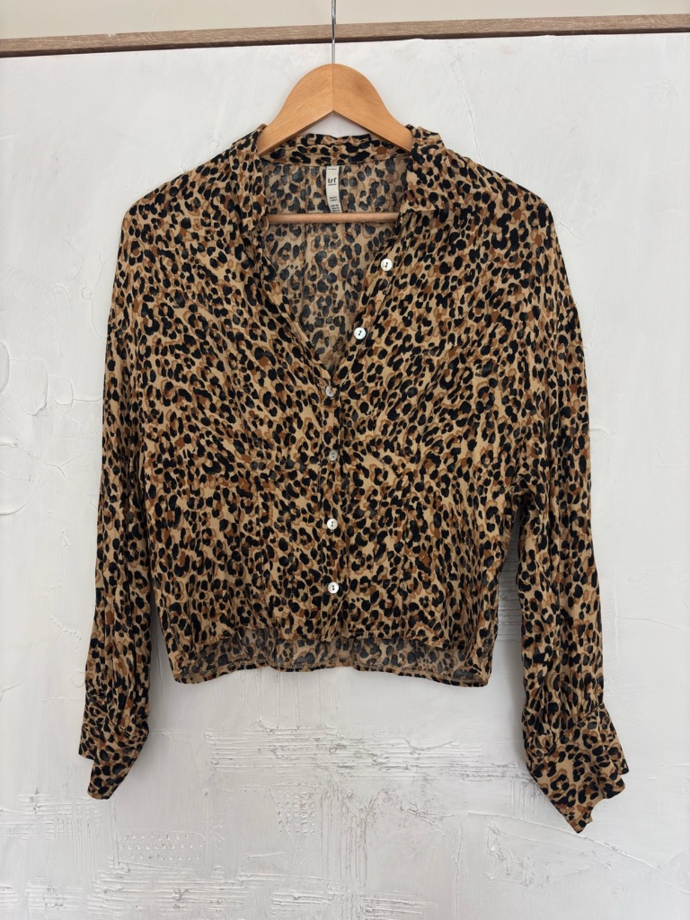 Zara TRF Leopard Print Shirt - Brown and Black